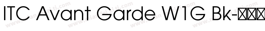 ITC Avant Garde W1G Bk字体转换